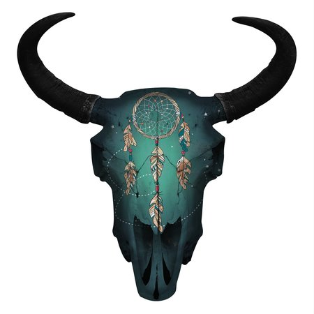 NEXT INNOVATIONS Dreamcatcher Bison Skull Wall Art 101410072-DREAM